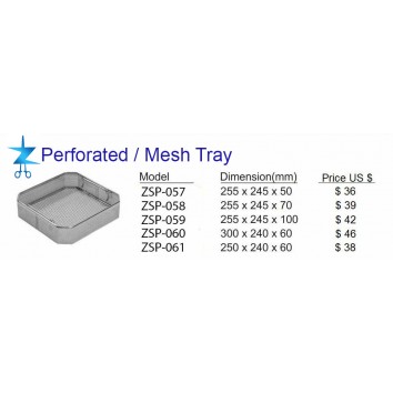 Perforated Mesh Trays